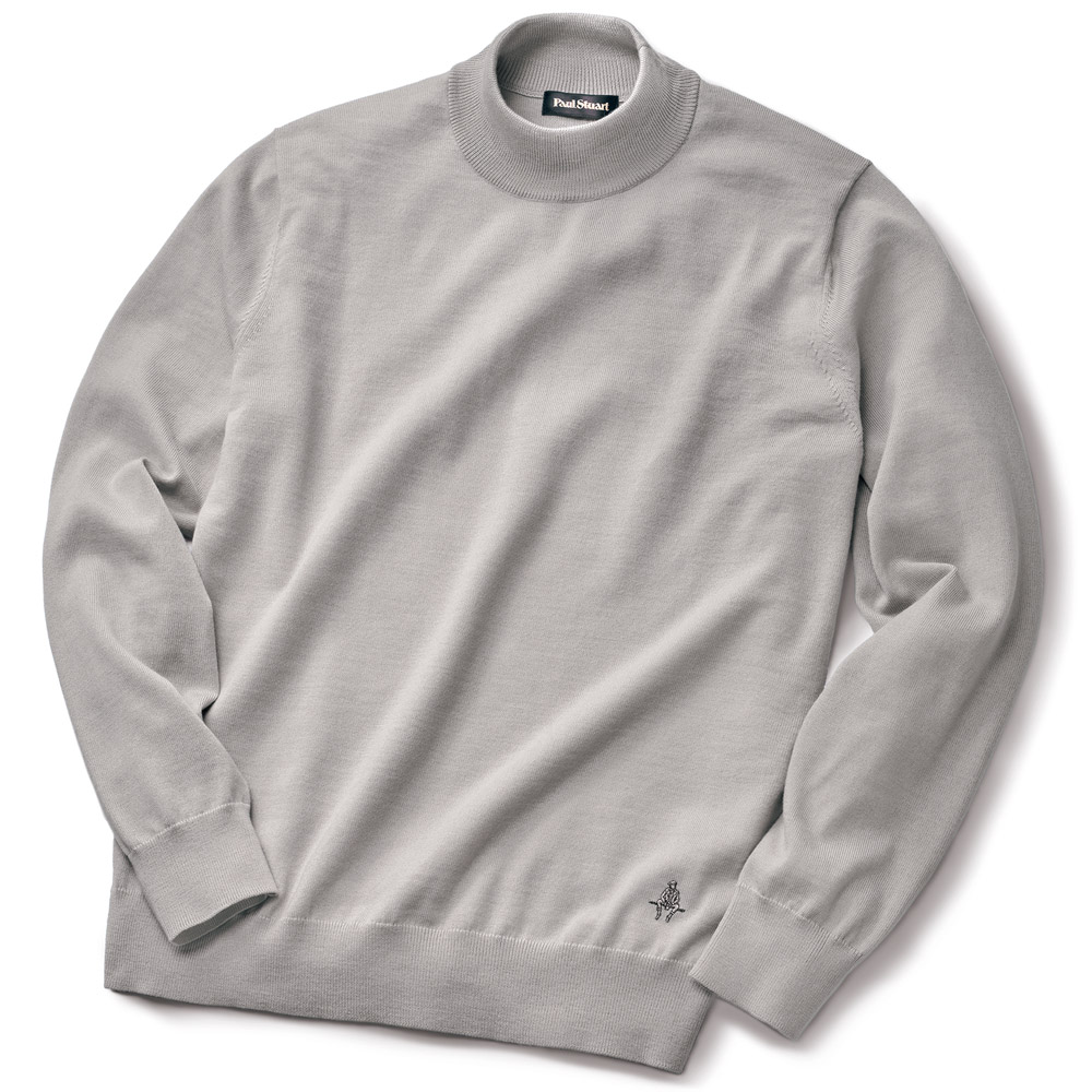 洗えるハイネックセーター