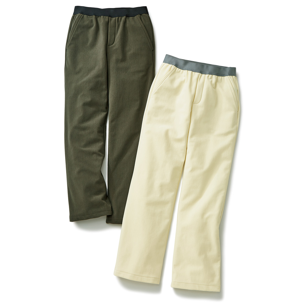 ストレッチコーデュロイ･裏起毛ストレートパンツ