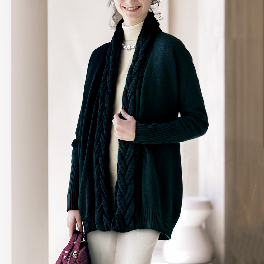 カシミヤ・ショールカラージャケット