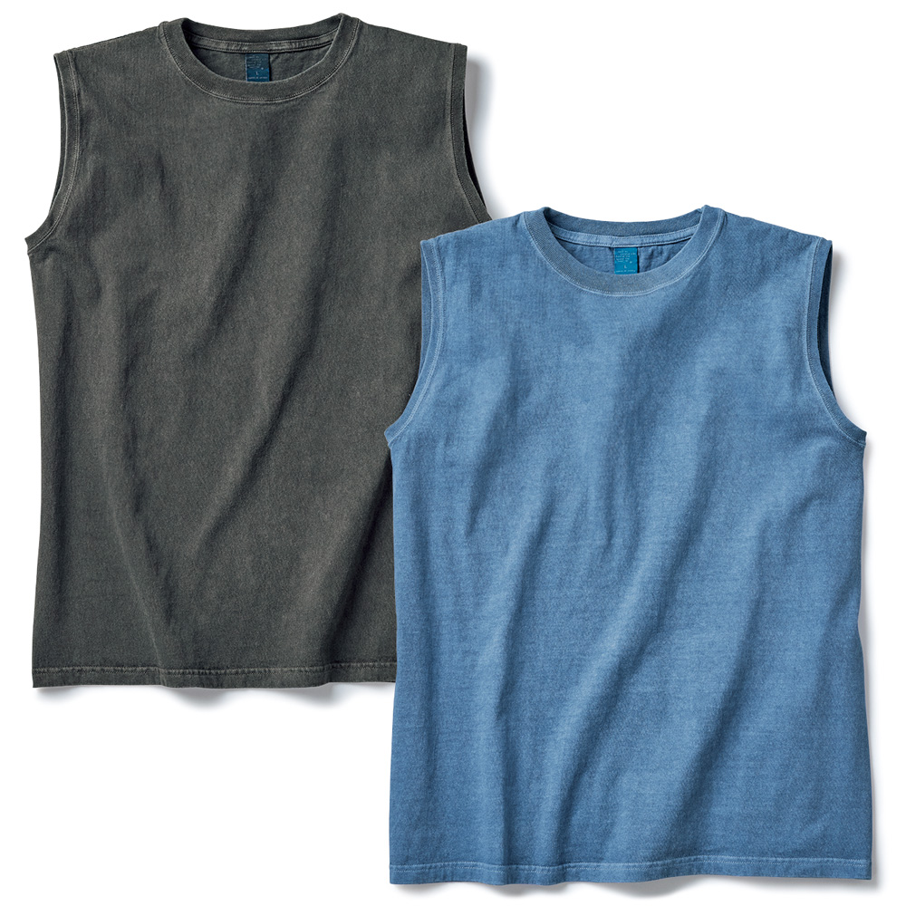 米綿ノースリーブTシャツ／2色セット