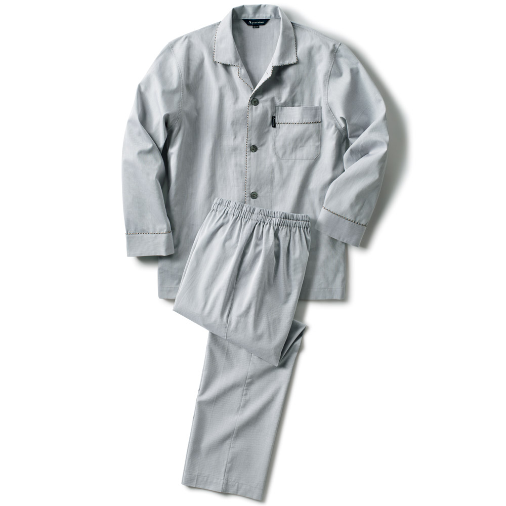 ピケシャンブレー･テーラーパジャマ