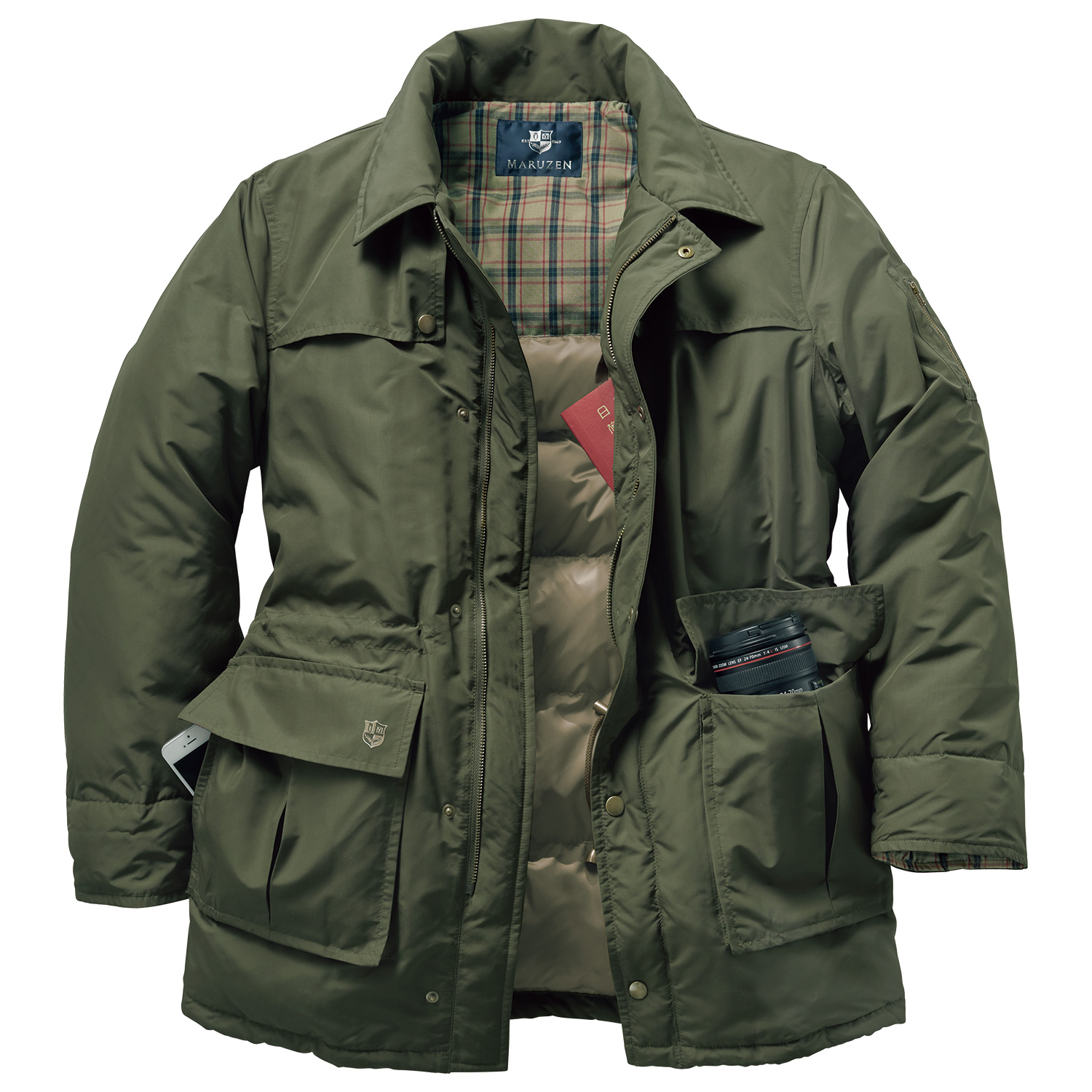 丸善 老舗のカメラマンダウンコート 150th企画 ライトアップオンラインストア