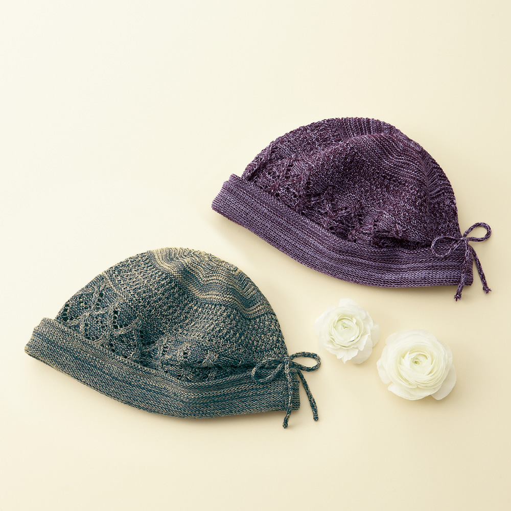 洗えるシルク混ニット帽子