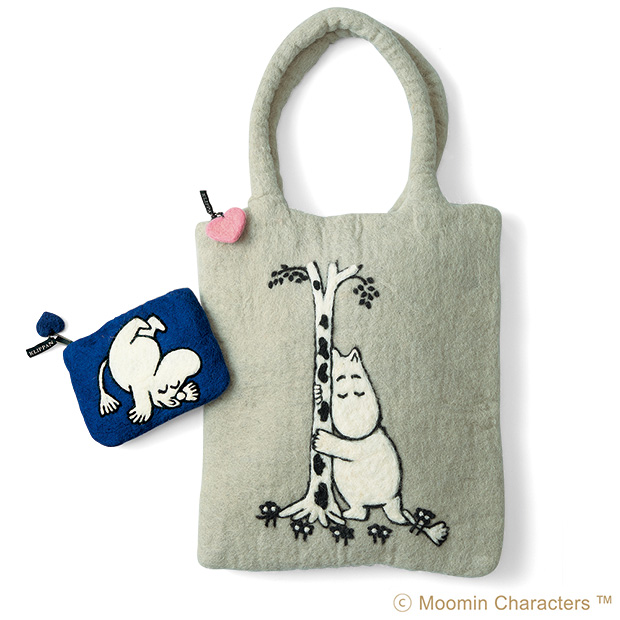 フェルトバッグとポーチのセット