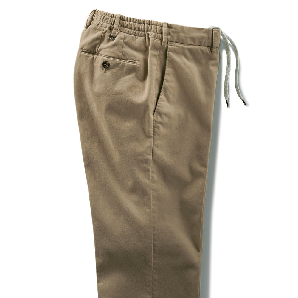 ブラッシュドコットン･ストレッチイージースラックス