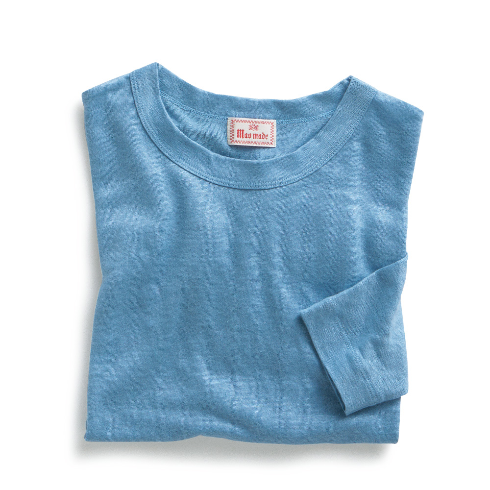 ベルギーリネン七分袖Tシャツ