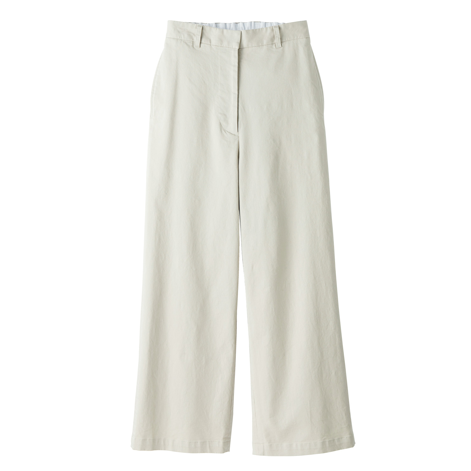 エプリュ 綿ストレッチワイドパンツ ライトアップオンラインストア