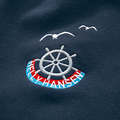 マリンエンブロイド･ハーフジップスウェットプルオーバー