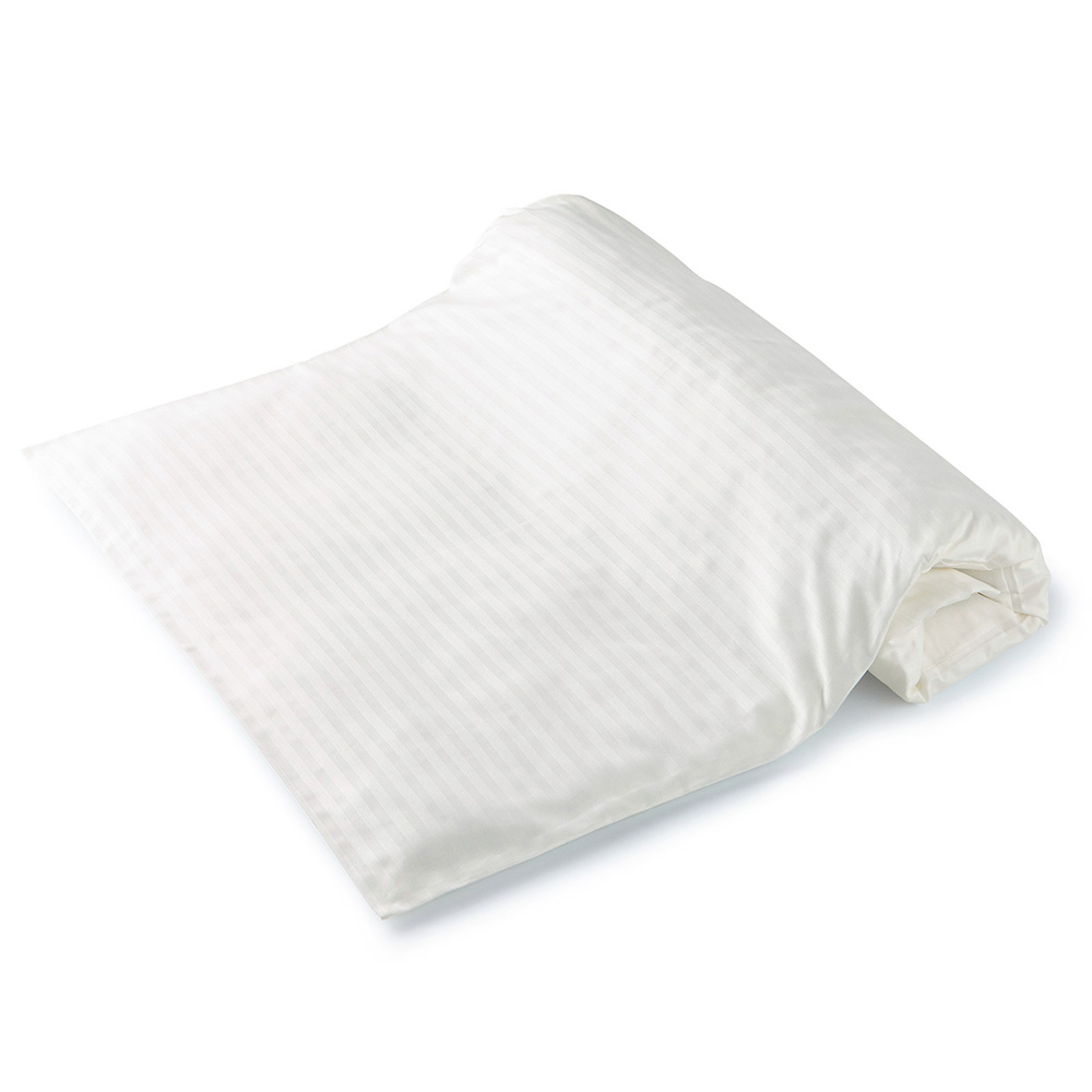 快眠姿勢を誘う首枕（高さ補助クッション付）／綿カバー