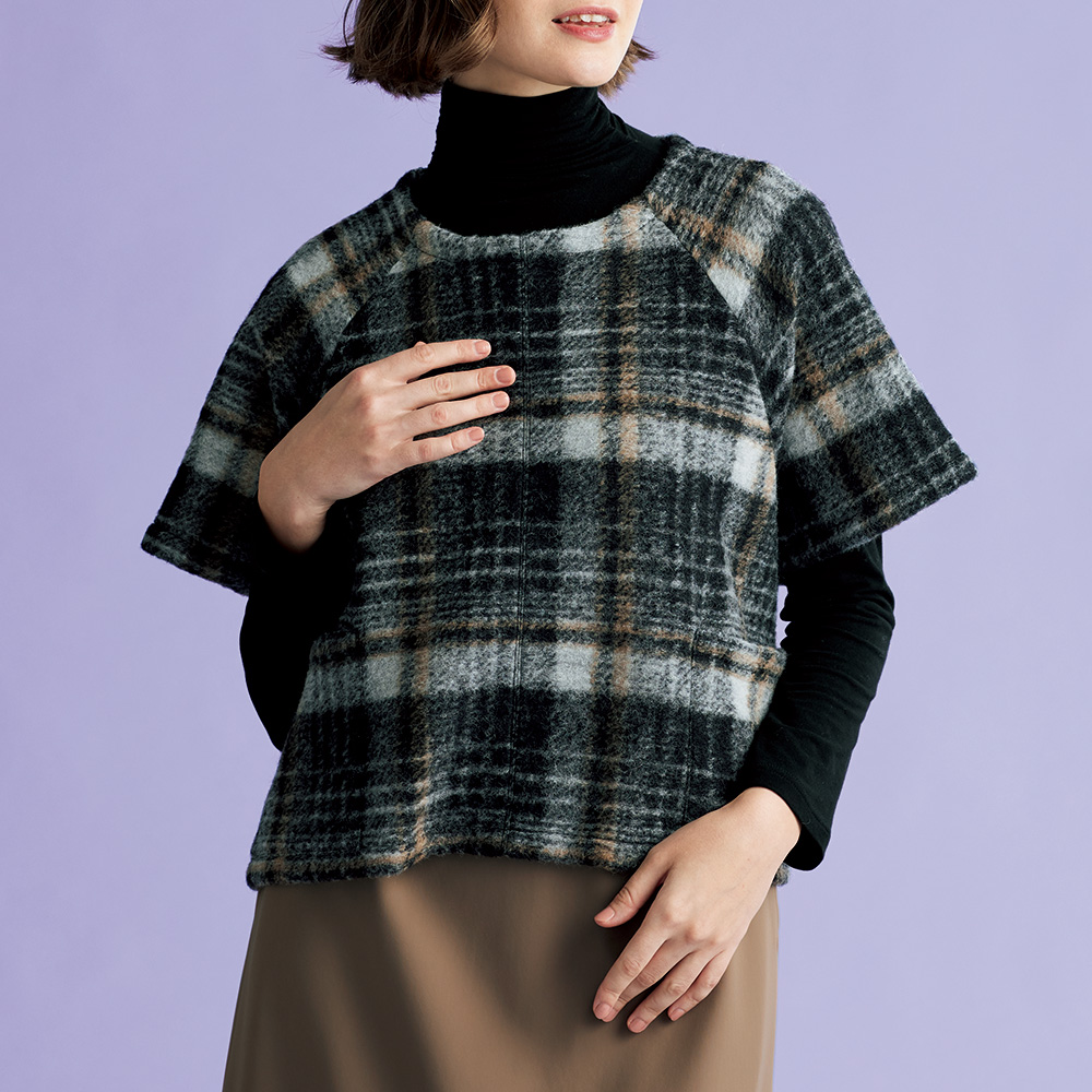 イタリア製生地のチェック柄ベスト