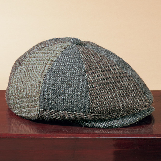 ツイード生地のキャプケット