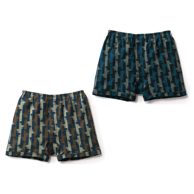 ニットジャカードトランクス／2色セット