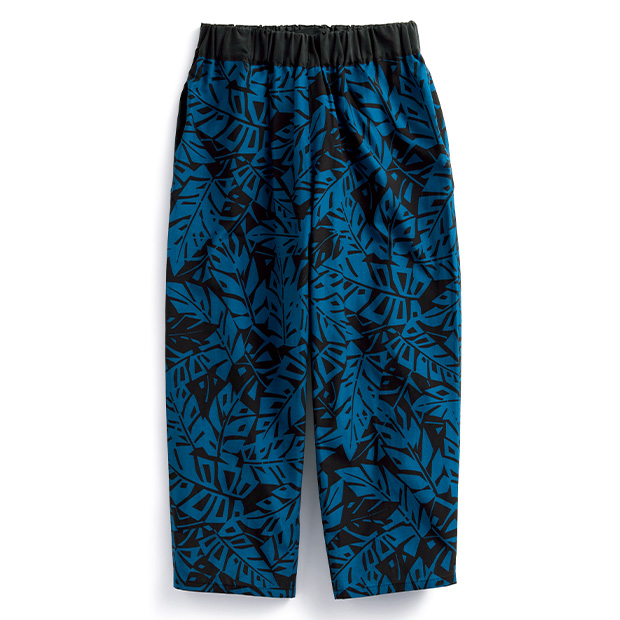 リーフ柄テロパンツ