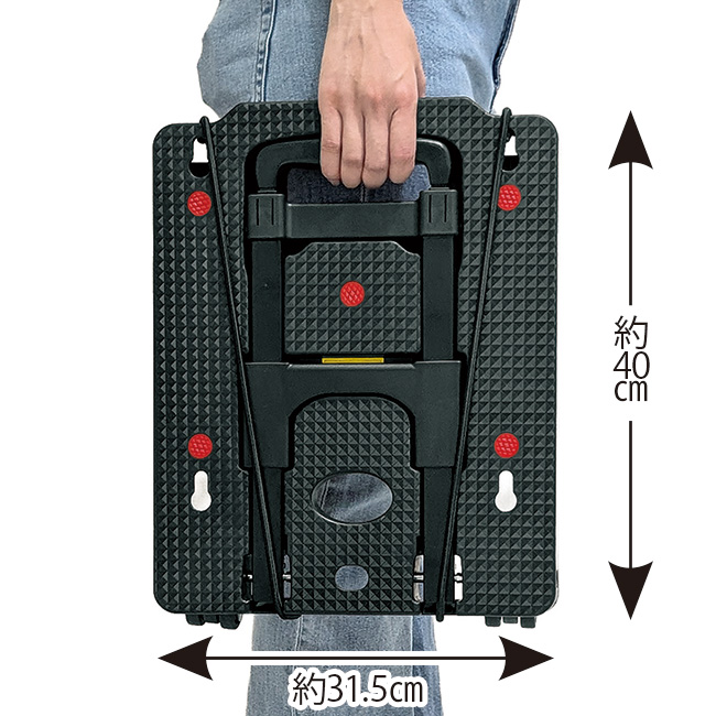 コンパクトに折りたためるキャリーカート