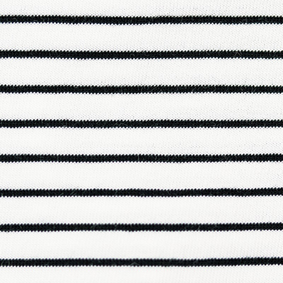 ハイネックコットンボーダーTシャツ／当社限定