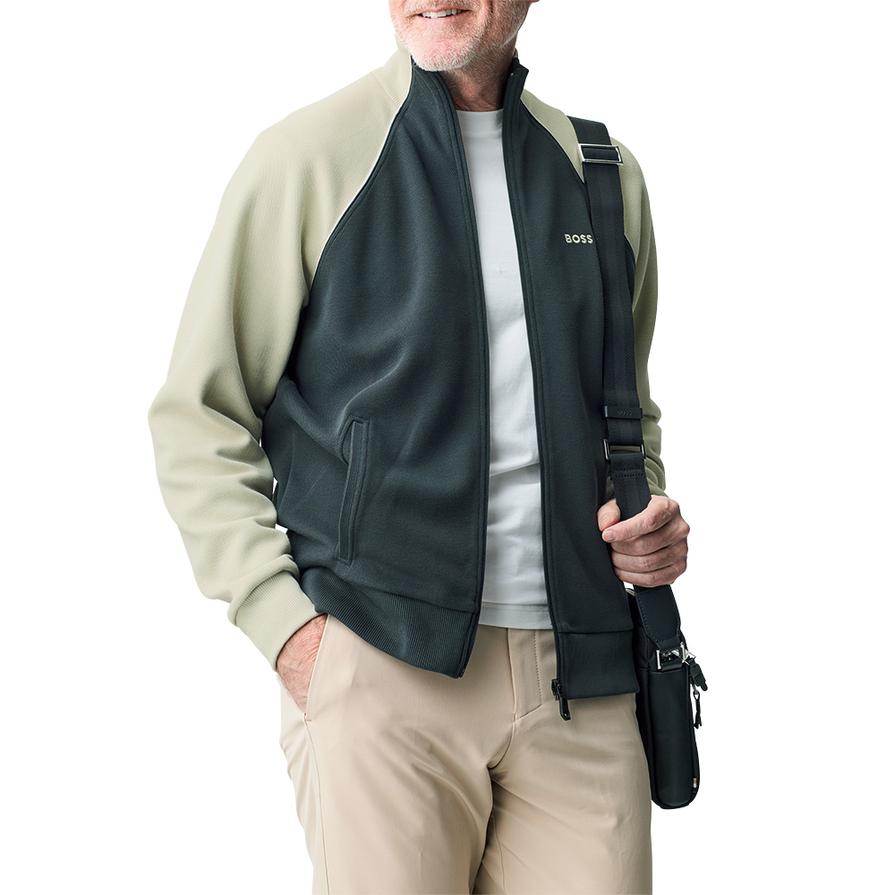 レザー使いショルダーバッグ