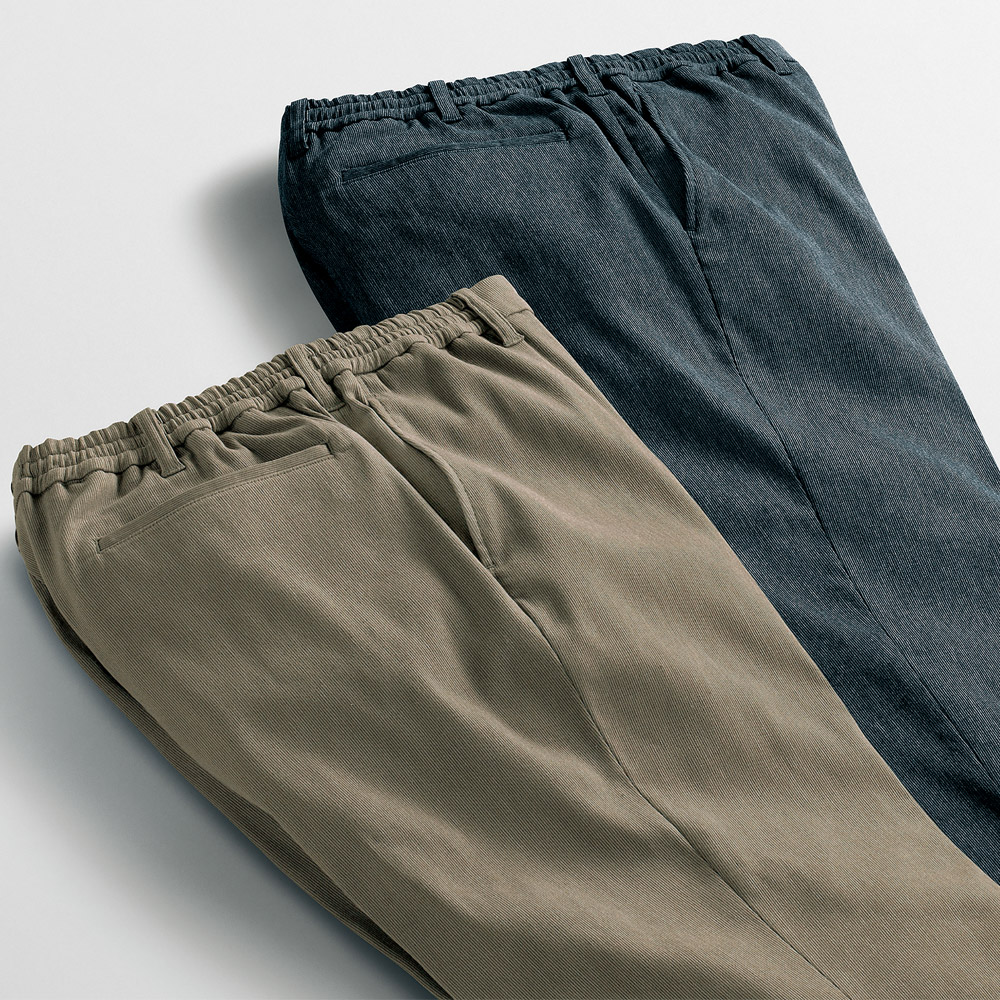 のびのびストレッチ・裏起毛スラックス