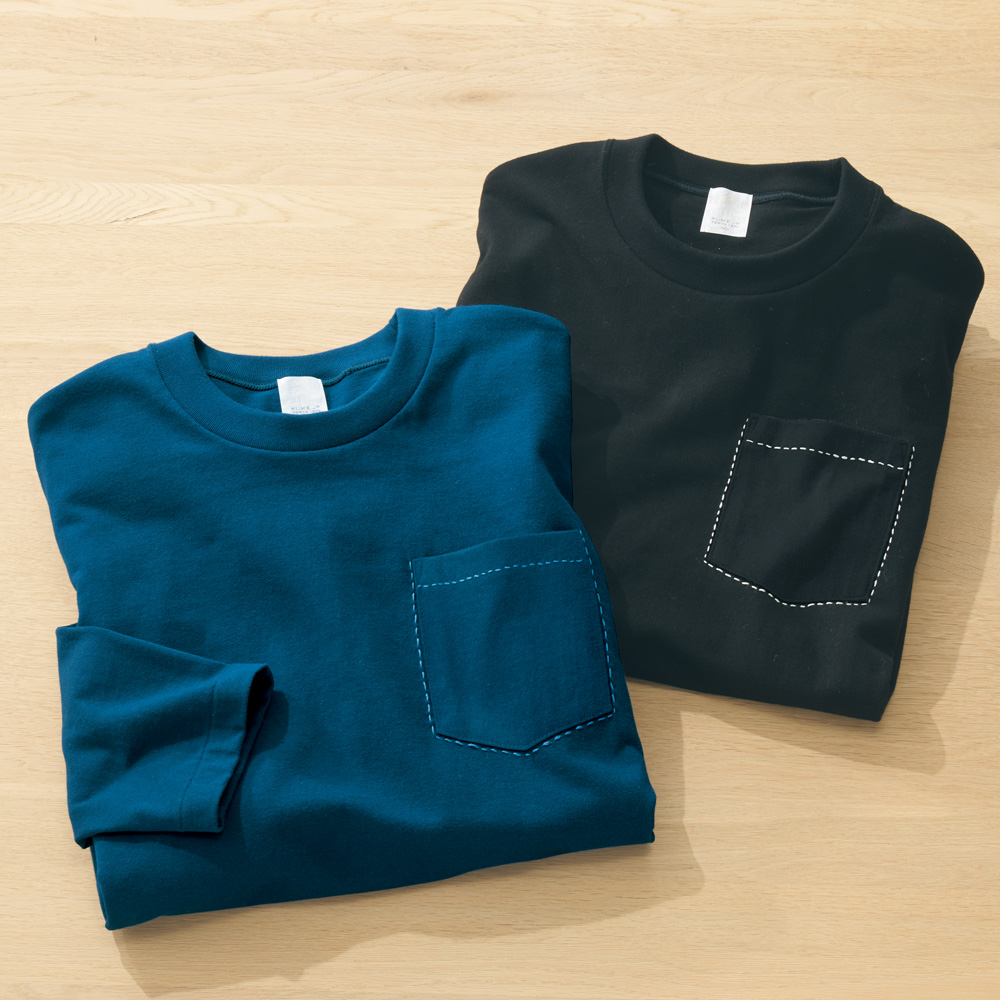 創業90周年記念モデル･ハンドステッチ長袖Tシャツ