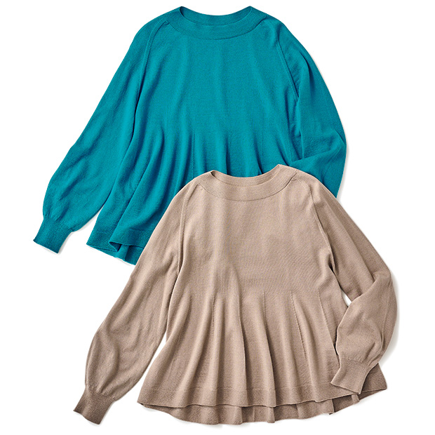 ホールガーメントウールニットプルオーバー