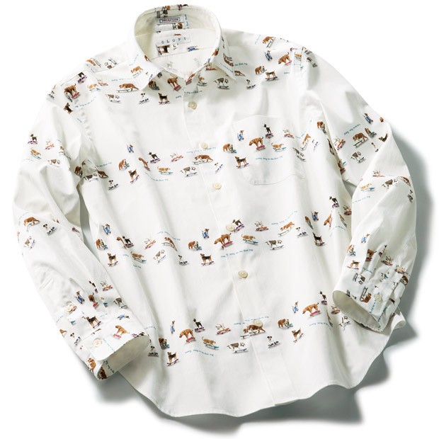 超長綿ブロードプリントシャツ／最初の一歩