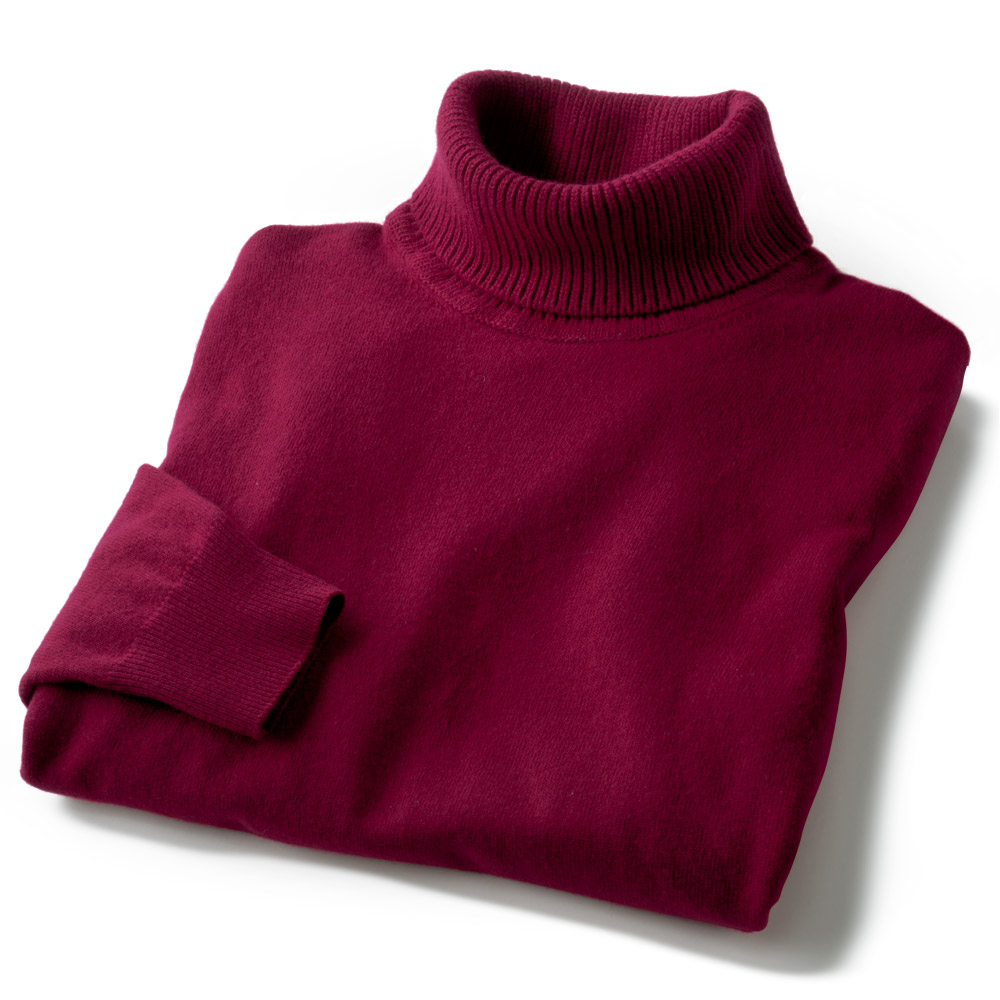 ジーロンラムロールネックセーター