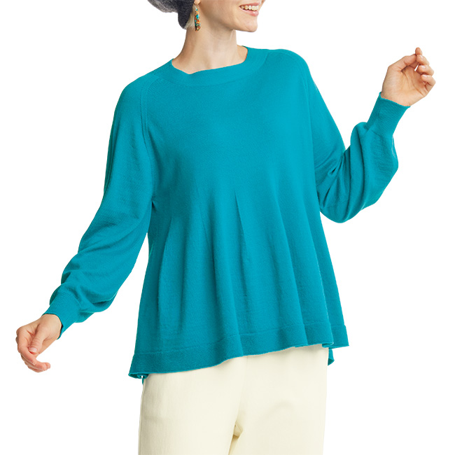 ホールガーメントウールニットプルオーバー