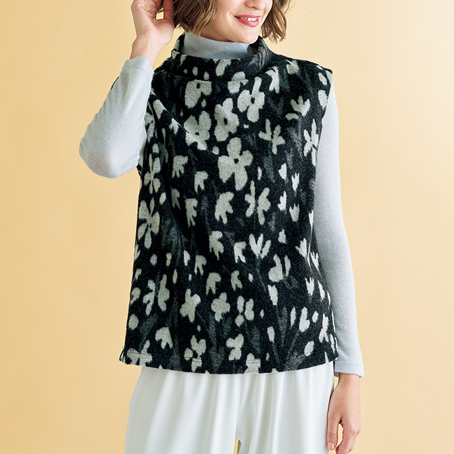 ベビーアルパカ100％ハイネックプルオーバー