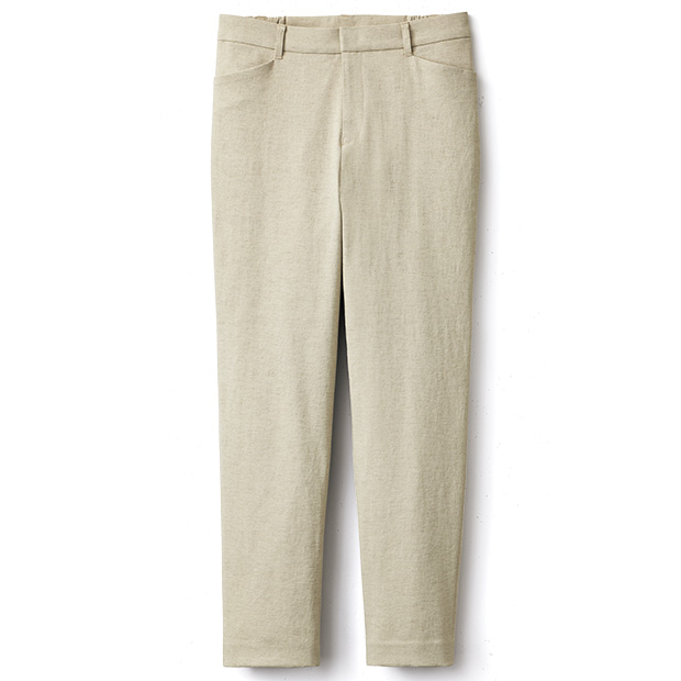 綿混テーパードパンツ
