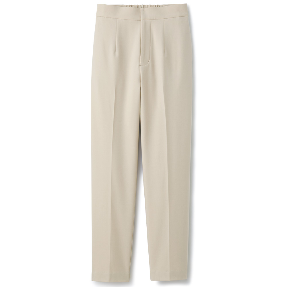 椿加工ストレッチテーパードパンツ