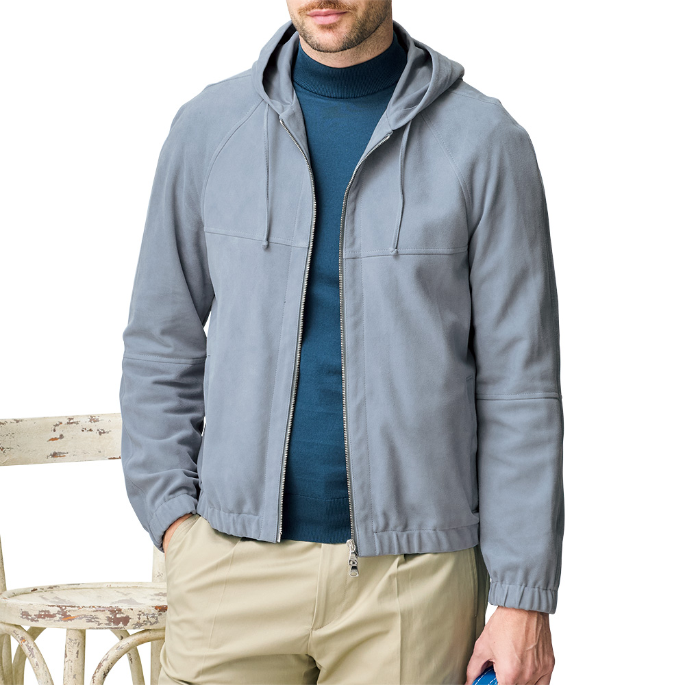 シーアイランドコットン･長袖モックネックニット