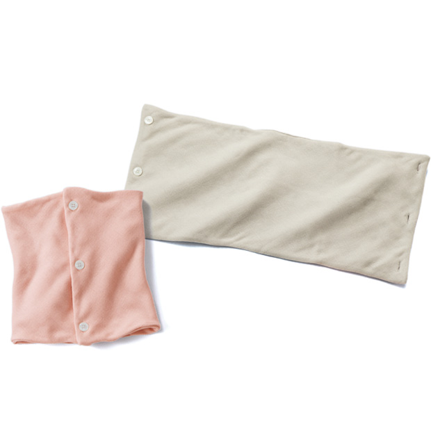 首のおふとん八重ガーゼネックウォーマー／2色セット