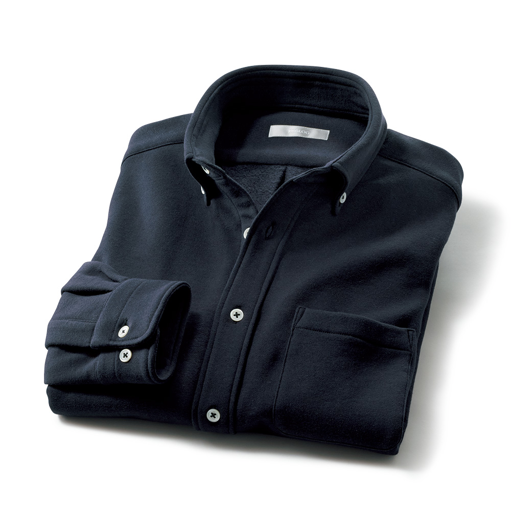 コットン裏起毛シャツ