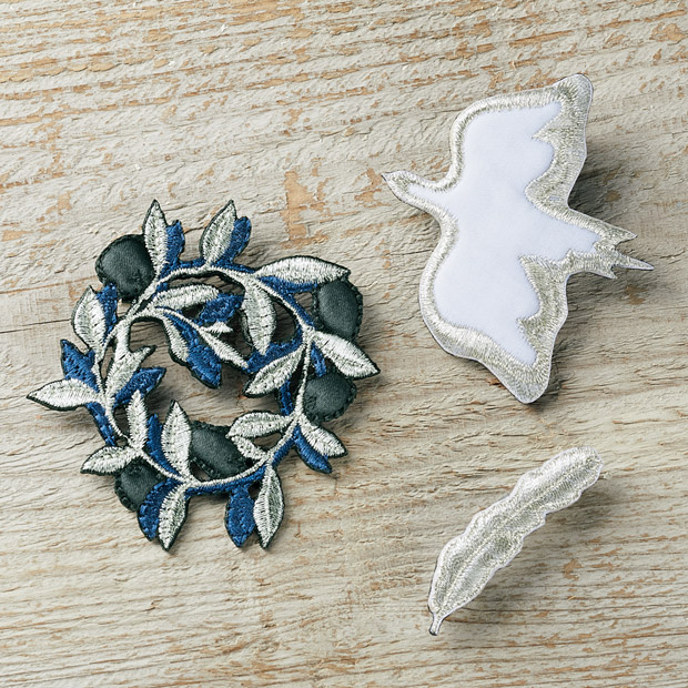 刺しゅうブローチ3点セット／ノアの方舟