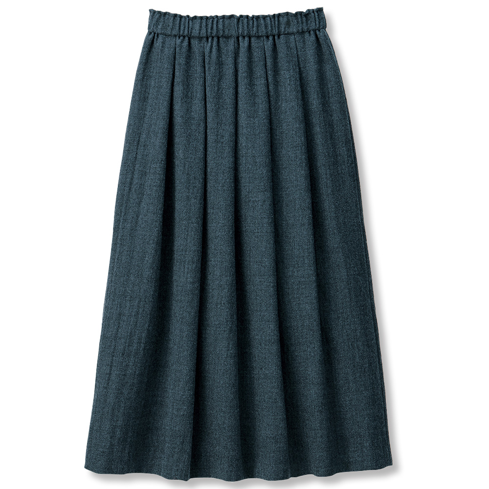 ウールギャザースカート