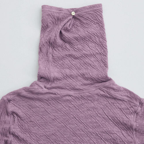 二重天竺タートルネック