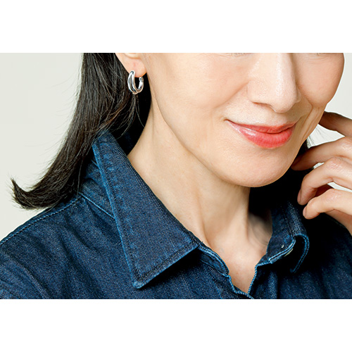 無段階調節式イヤリング･ダブルライン