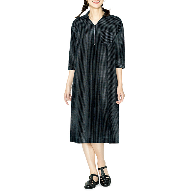 格子柄チェックワンピース