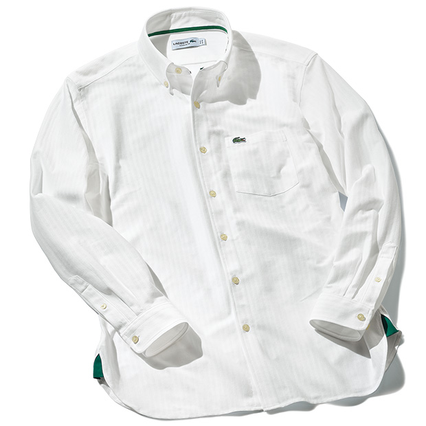 ジャカードストライプ･ジャージーB.D.シャツ