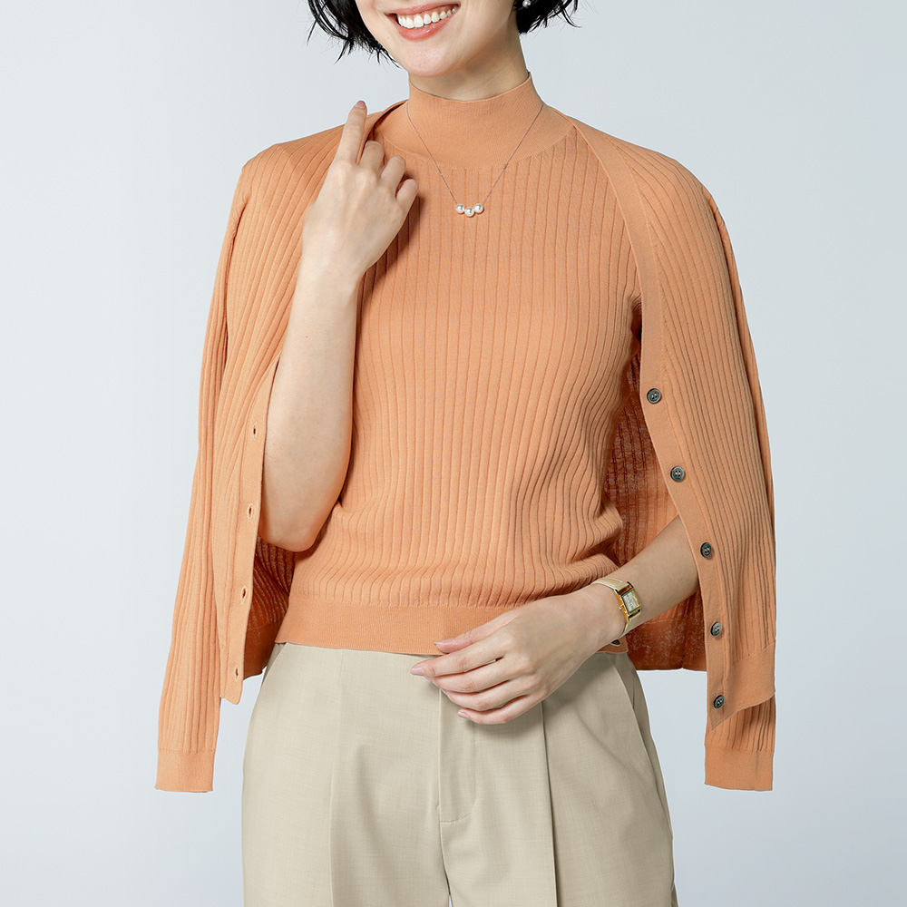 コットンシルク･ワイドリブアンサンブル