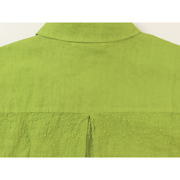 刺しゅうリネンブラウス