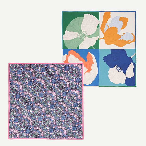 リバティ&times;京都ちりめん･丸仙コラボ風呂敷（大）