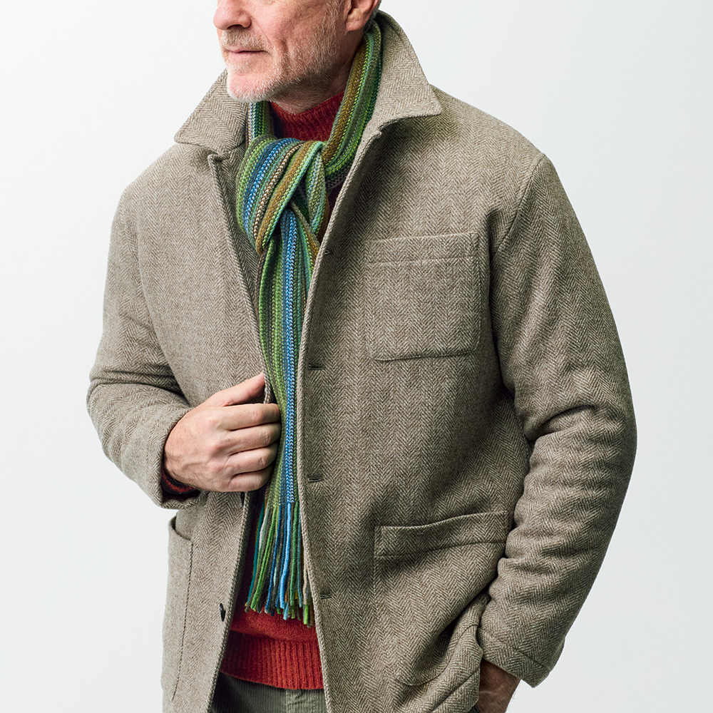 ラムズウール･マルチカラーマフラー