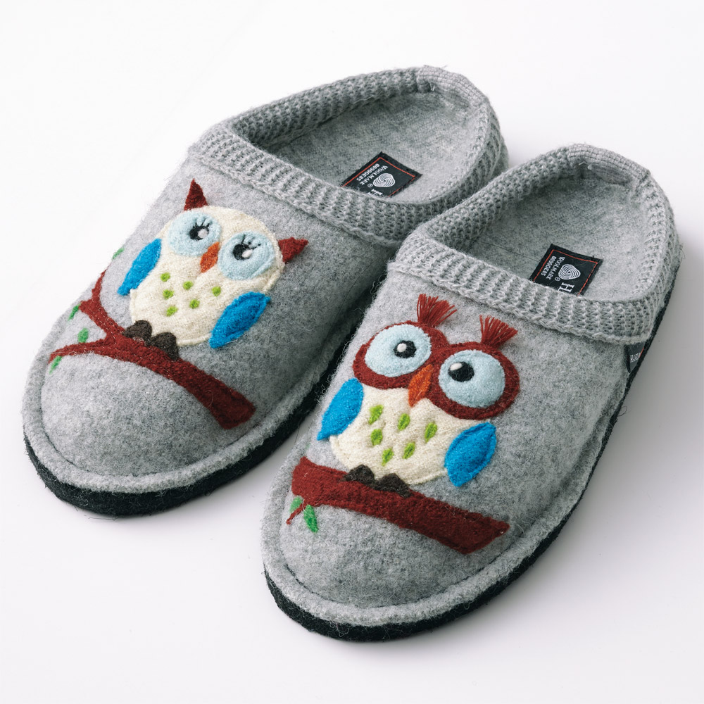 シューズ感覚の快適スリッパ／フクロウ
