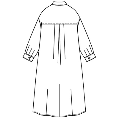 リップルボイルシャツワンピース