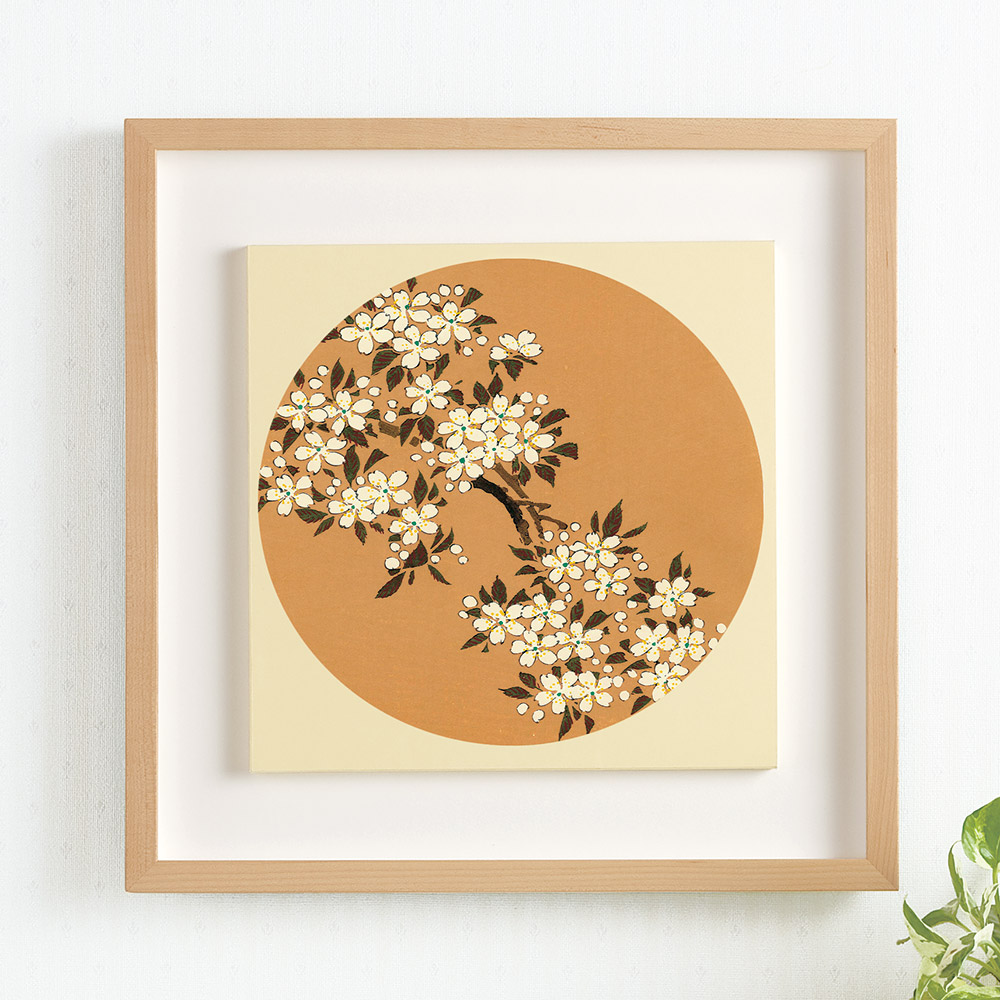 伊藤若冲「花卉画」（木版画）