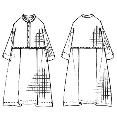 ダブルガーゼワンピース