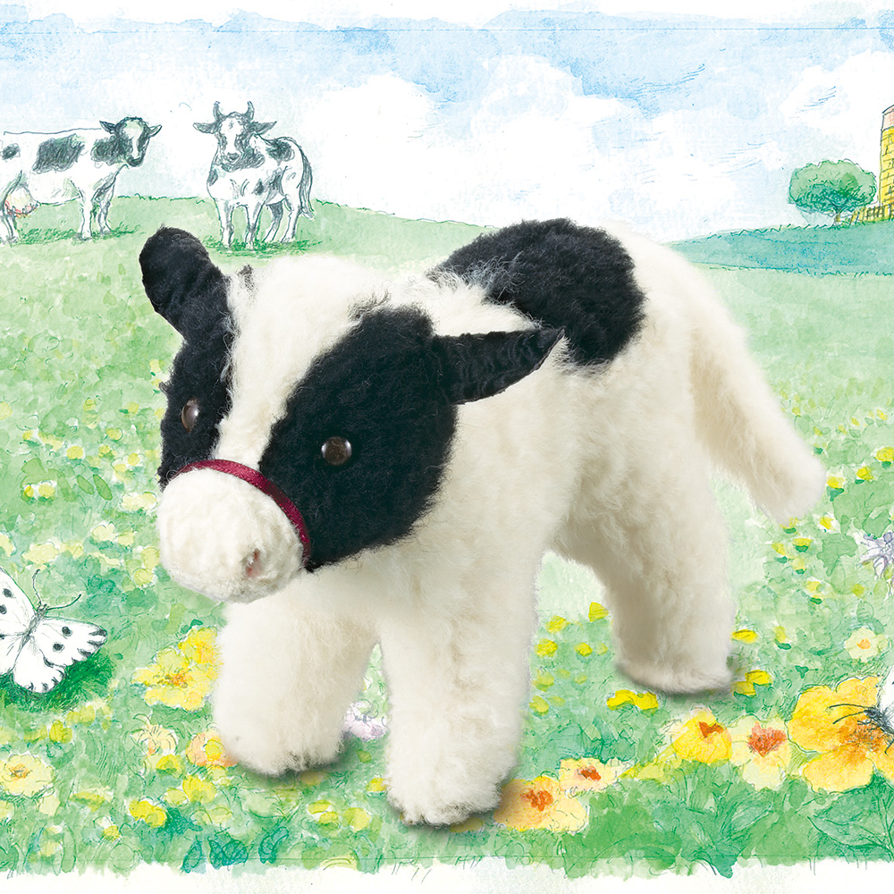 清水拓司 リアルファーのぬいぐるみ 子牛 ライトアップオンラインストア