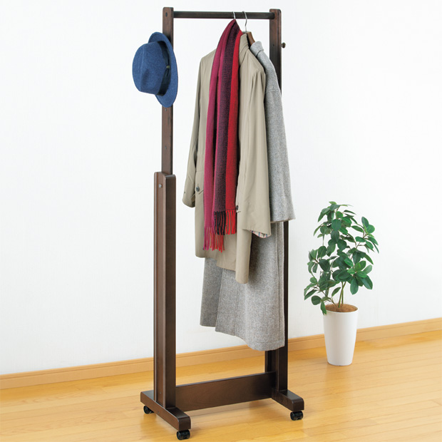 上下可動式ハンガースタンド／キャスター付