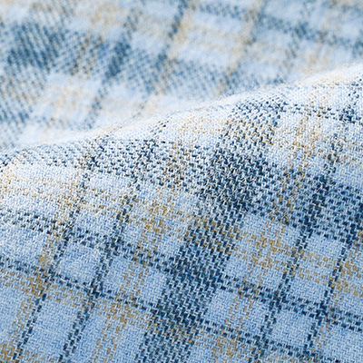 コットンウールのワイドラウンドカラーシャツ