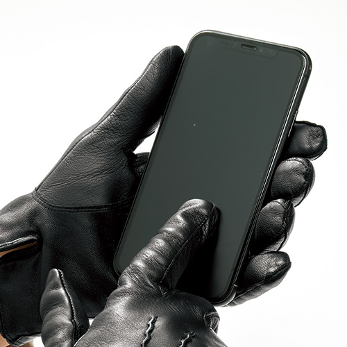 ラムレザー･タッチスクリーングローブ